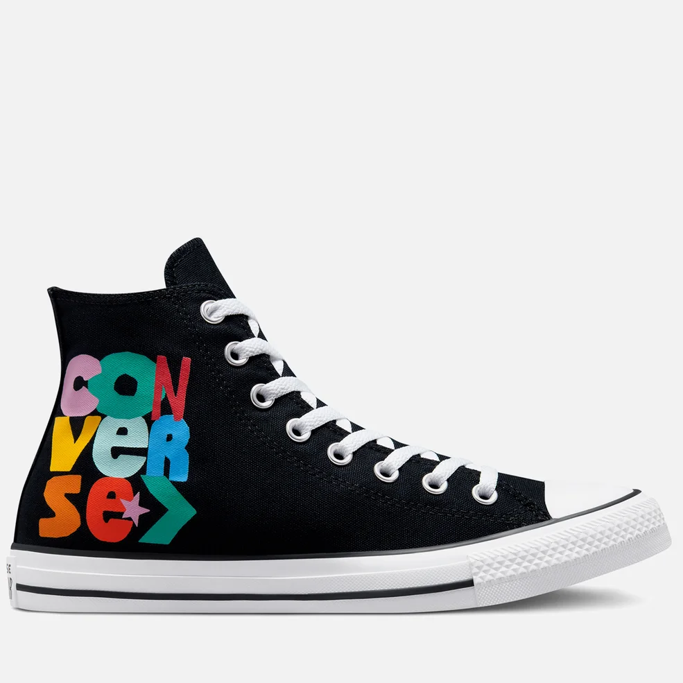 Converse Men's Chuck Taylor All Star Much Love Hi-Top Trainers - Black/White/Light Dew Image 1