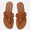 Tory Burch Women's Miller Leather Toe Post Sandals - Miele - Image 1