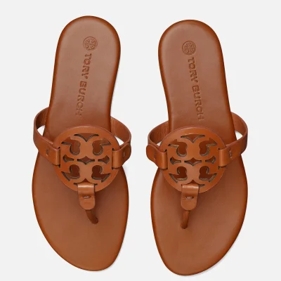Tory Burch Women's Miller Leather Toe Post Sandals - Miele