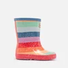 Hunter Kids' First Classic Rainbow Glitter Wellington Boots - Multi - Image 1