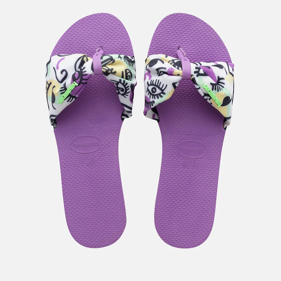 Havaianas Women's Saint Tropez Sandals - Purple Image 1