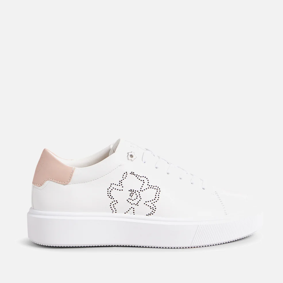 Ted Baker Loulay Leather Flatform Trainers Image 1