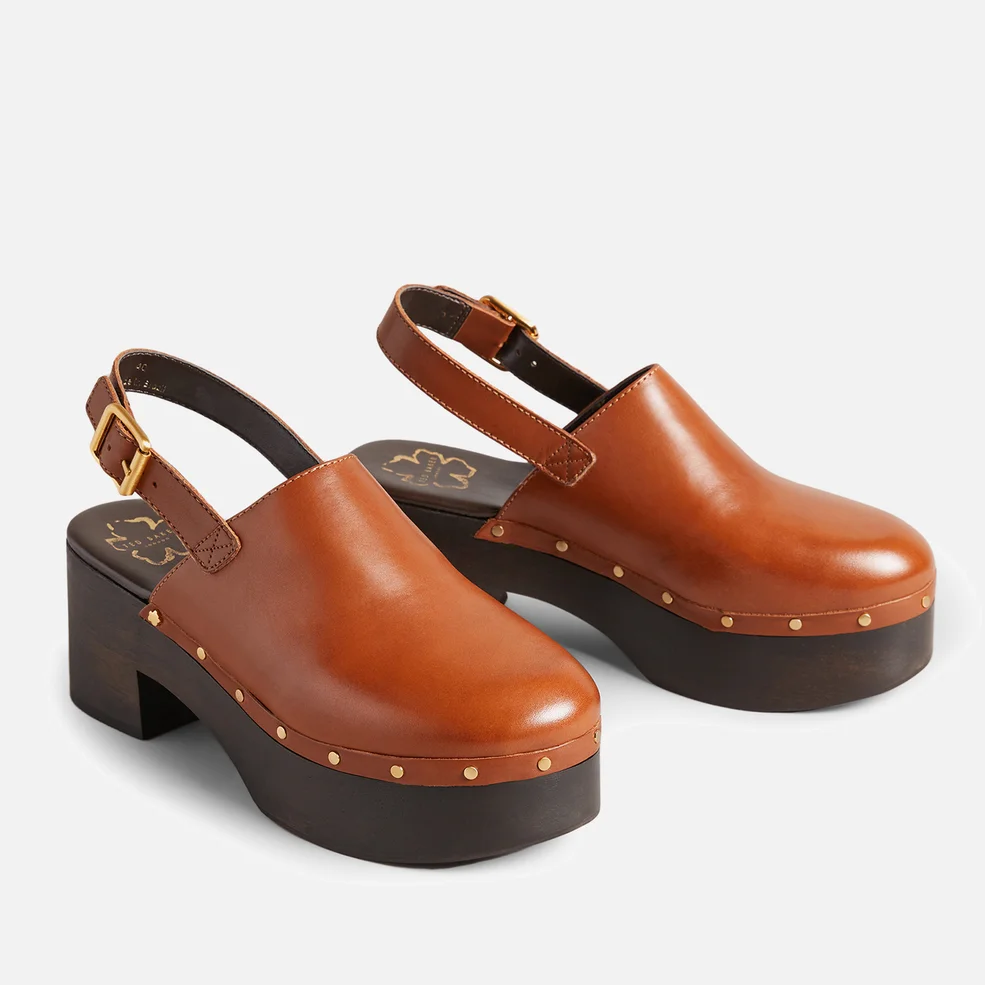 Ted Baker Marjay Leather Heeled Clogs Image 1