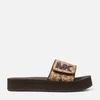 MICHAEL Michael Kors Women's Mk Platform Slide Sandals - Beige/Ebony - Image 1