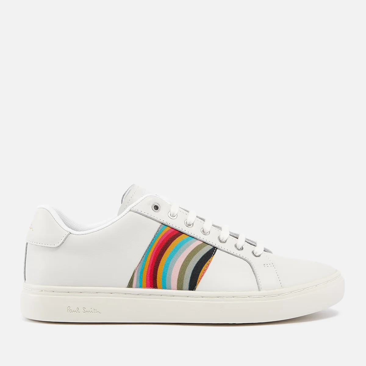 Paul Smith Lapin Grosgrain-Trimmed Leather Trainers Image 1