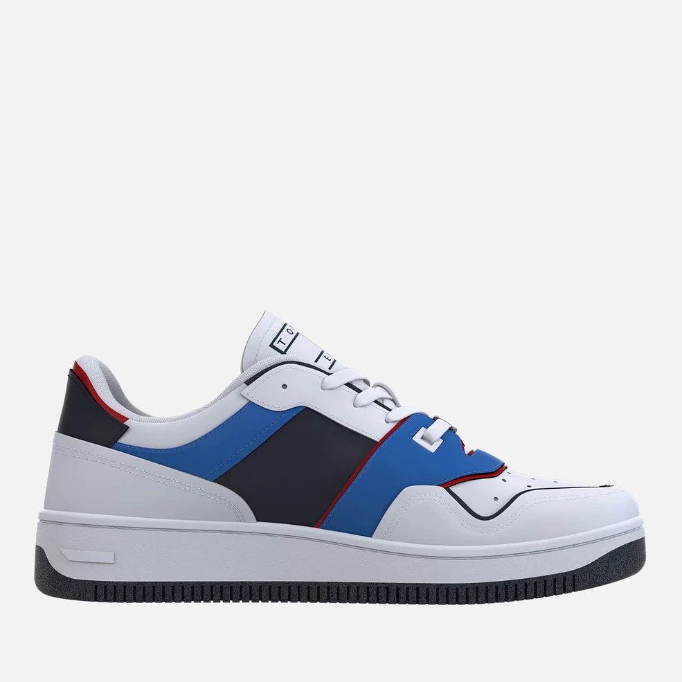 Tommy Jeans Men's Archive Basket Faux Leather and Leather Trainers Image 1
