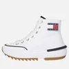 Tommy Jeans Mid Run Cheat Leather Hi-Top Trainers - Image 1