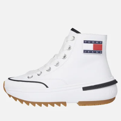 Tommy Jeans Mid Run Cheat Leather Hi-Top Trainers