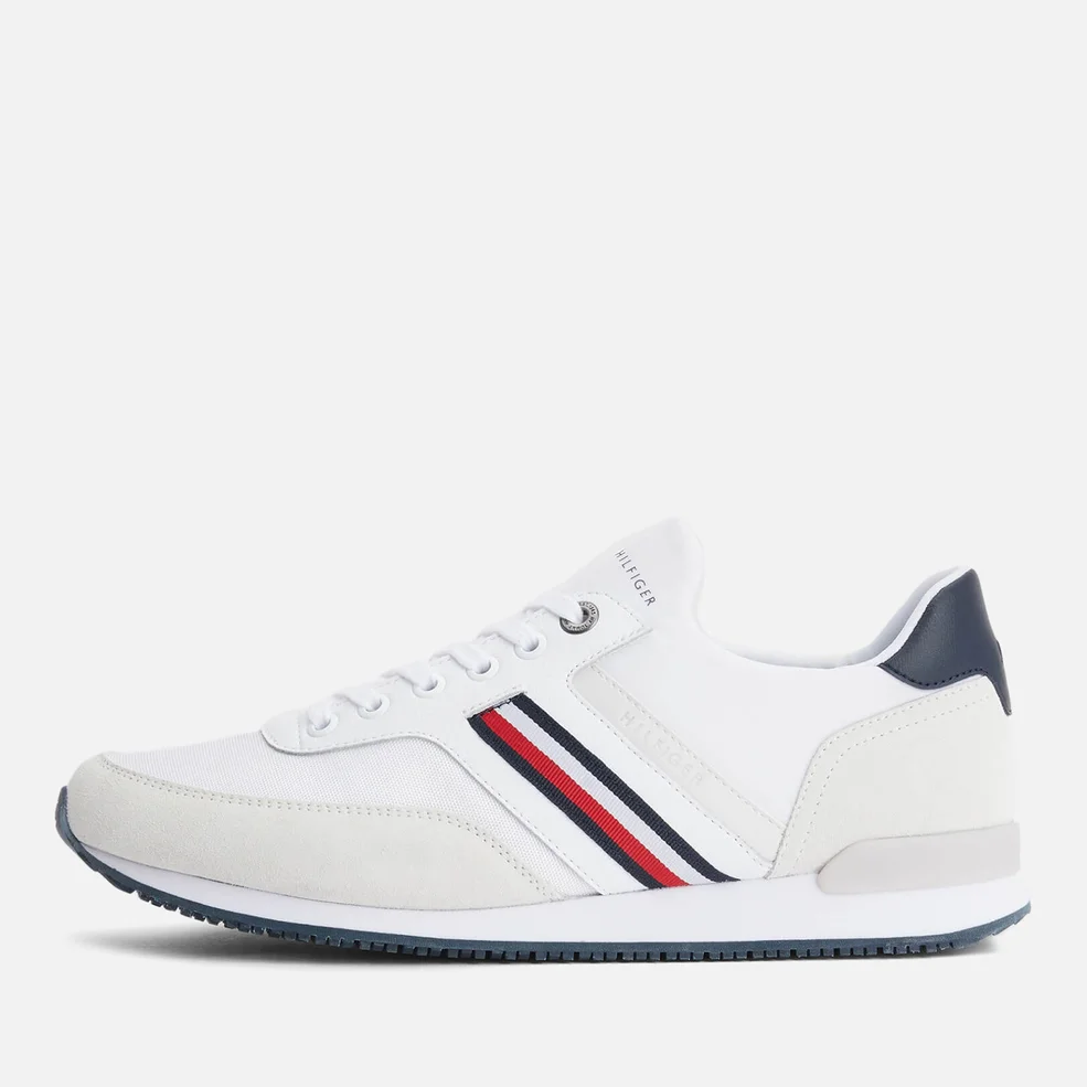 Tommy Hilfiger Iconic Sock Runner Suede and Mesh Trainers Image 1