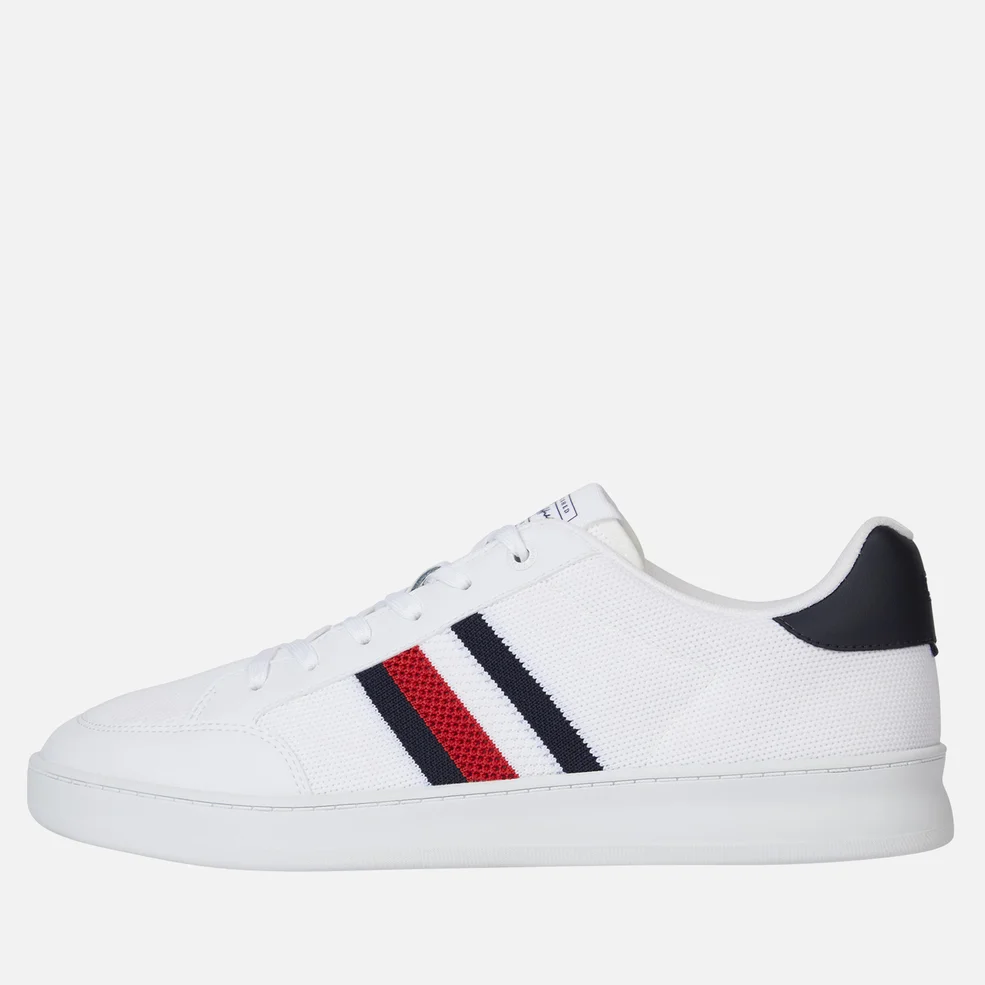Tommy Hilfiger Men's Faux Leather and Mesh Trainers Image 1