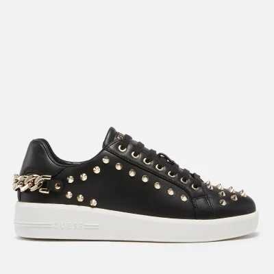 Guess Women's Renatta Faux Leather Low Top Trainers - Black