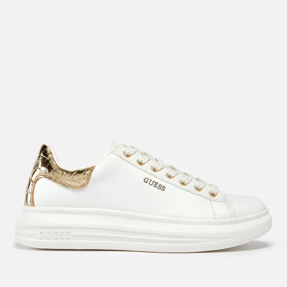 Guess Vibo Leather Chunky Trainers Image 1