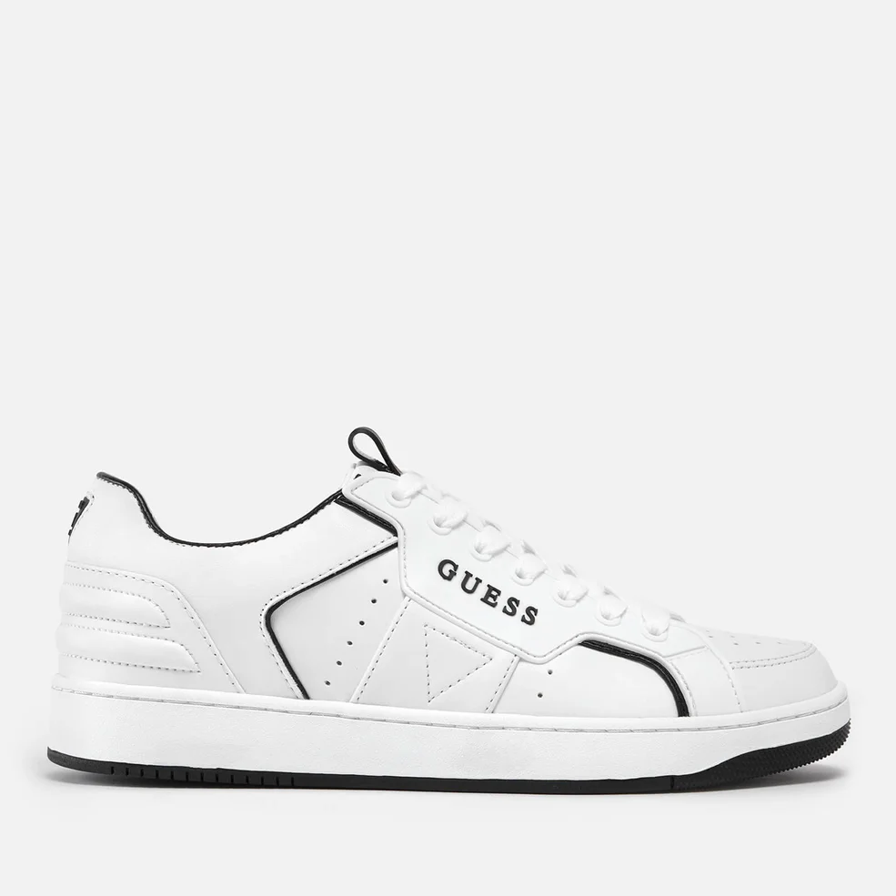 Guess Bianqa Leather Basket Trainers Image 1
