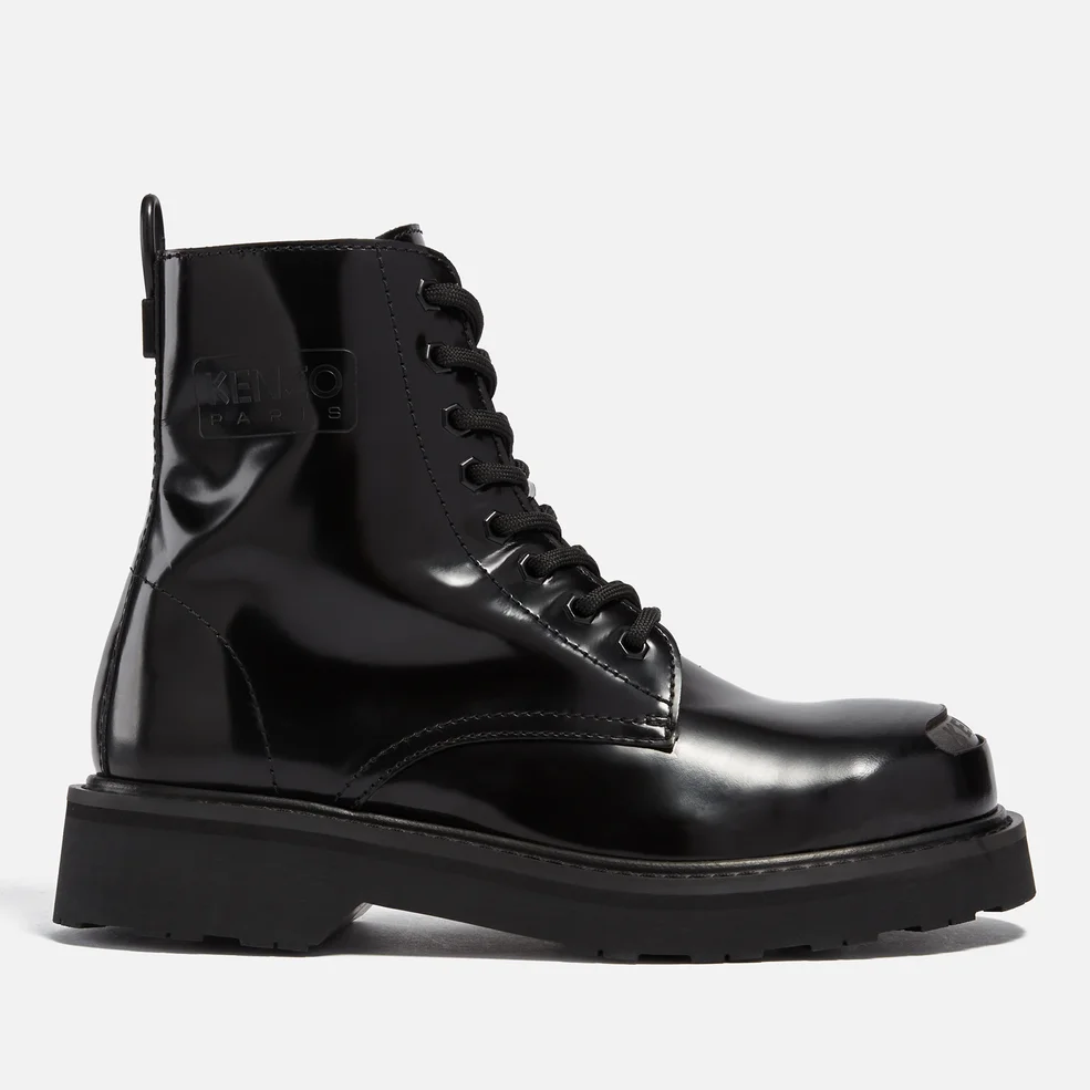KENZO Smile Leather Ankle Boots Image 1