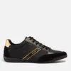 BOSS Saturn Faux Suede and Faux Leather-Trimmed Canvas Trainers - Image 1