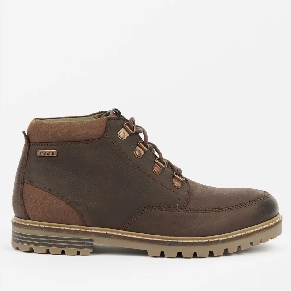 Barbour Fenton Lace-Up Leather-Blend Boots Image 1