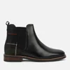 Barbour Sloane Tartan Leather and Wool-Blend Chelsea Boots - Image 1