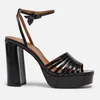 Kurt Geiger London Women's Pierra Patent Platform Sandals - Black - Image 1