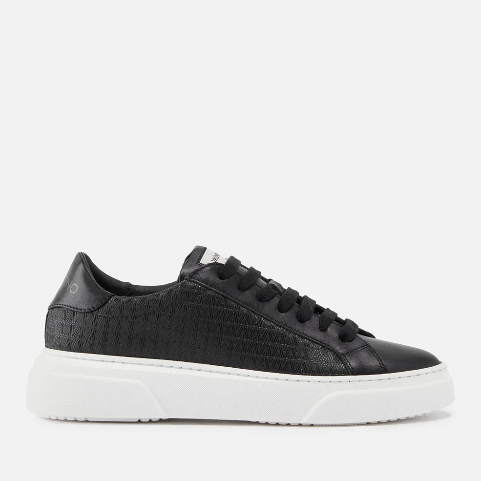 Valentino Women's Stan Logo-Jacquard and Leather Trainers Image 1