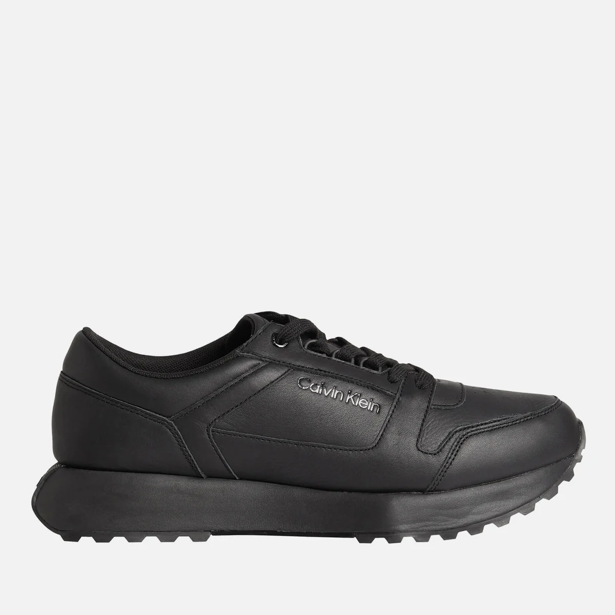 Calvin Klein Leather Trainers Image 1