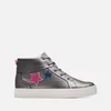 Clarks Youth Nova City Leather High-Top Trainers - Image 1