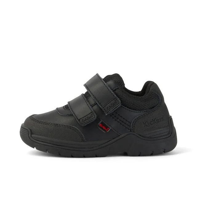 Kickers Infant Stomper Mid Leather Shoes - Black