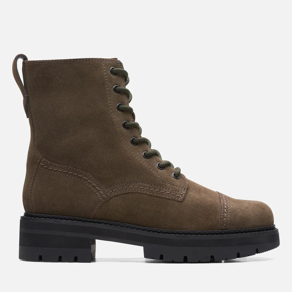 Clarks Orianna Cap Lace Up Suede Boots Image 1