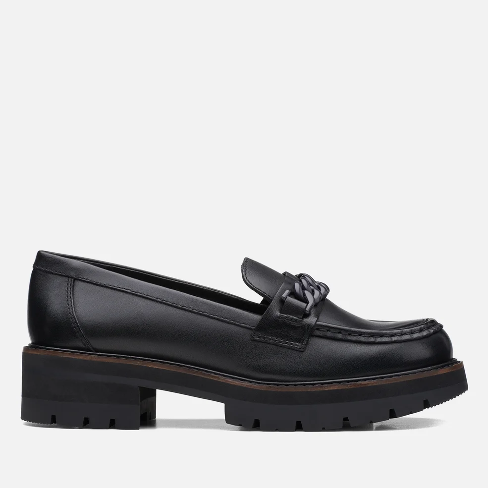 Clarks Orianna Edge Chain Leather Loafers Image 1