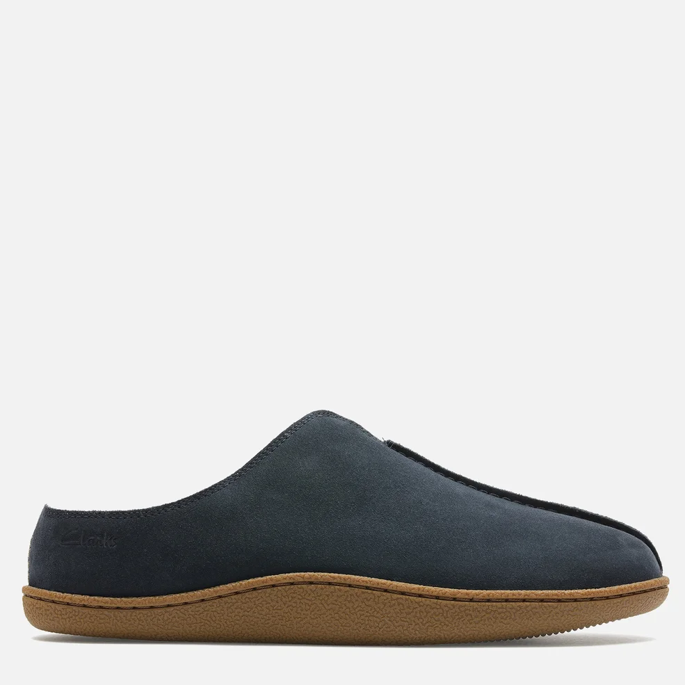 Clarks Home Mule Suede Slippers Image 1