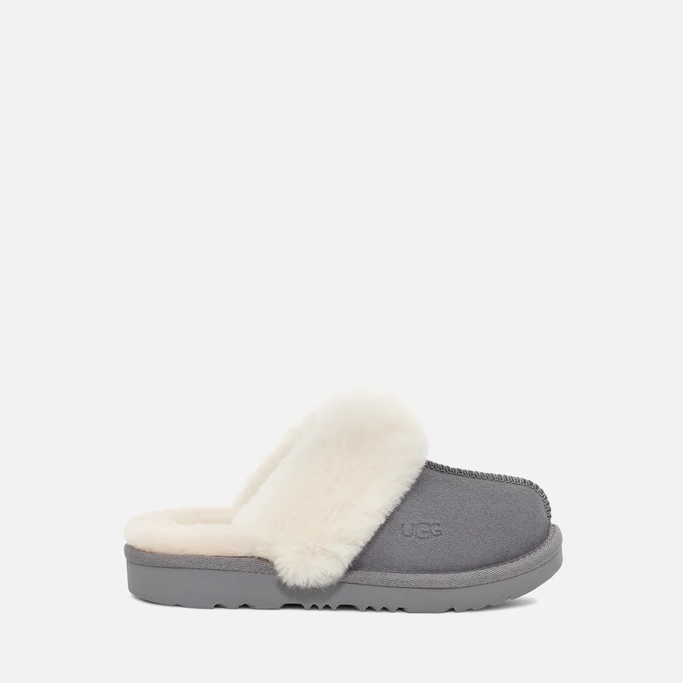 UGG Kids’ Cosy II Suede and Wool-Blend Slippers Image 1