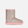 UGG Kids’ Classic II Waterproof Glittered Faux Suede Boots - Image 1