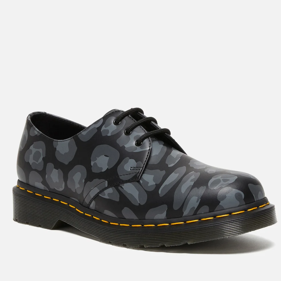 Dr. Martens 1461 Distorted Leopard Leather Shoes Image 1