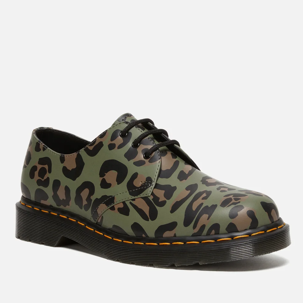 Dr. Martens Men's 1461 Leopard-Print Leather Shoes Image 1