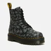 Dr. Martens Jadon Distorted Leopard Leather Platform Boots - Image 1