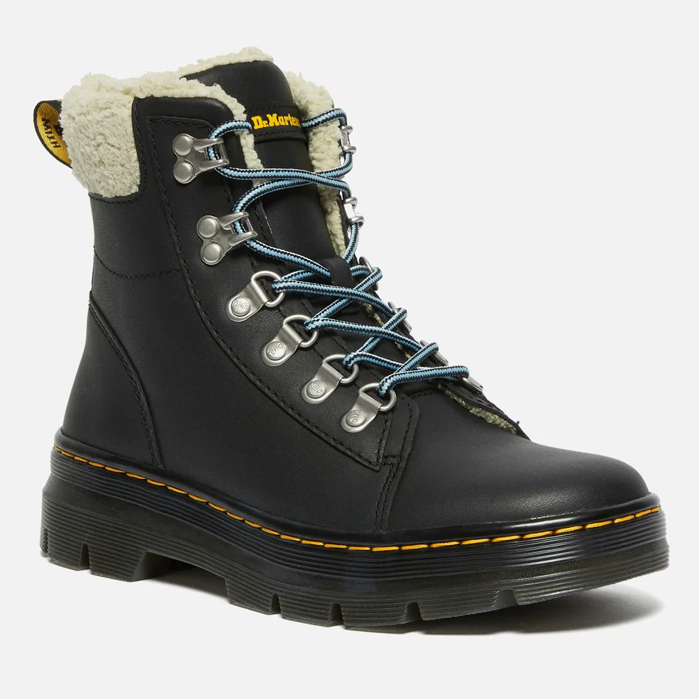 Dr. Martens Combs Tech Faux Fur-Lined Leather Hiking Boots Image 1