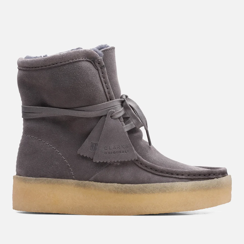 Clarks Originals Wallabee Faux Fur-Lined Suede Boots Image 1