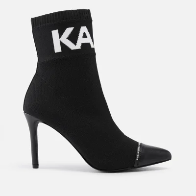 KARL LAGERFELD Pandora Knitted Heeled Boots