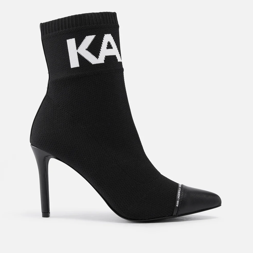 KARL LAGERFELD Pandora Knitted Heeled Boots Image 1