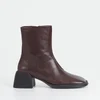 Vagabond Ansie Flared Heel Leather Ankle Boots - Image 1