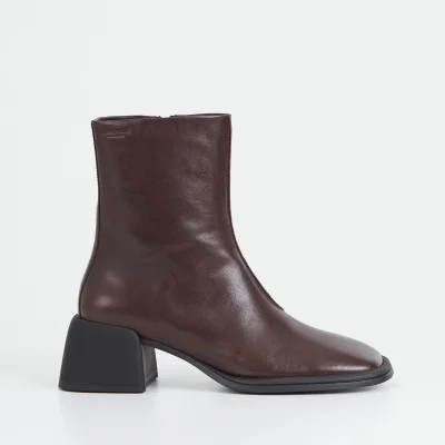 Vagabond Ansie Flared Heel Leather Ankle Boots