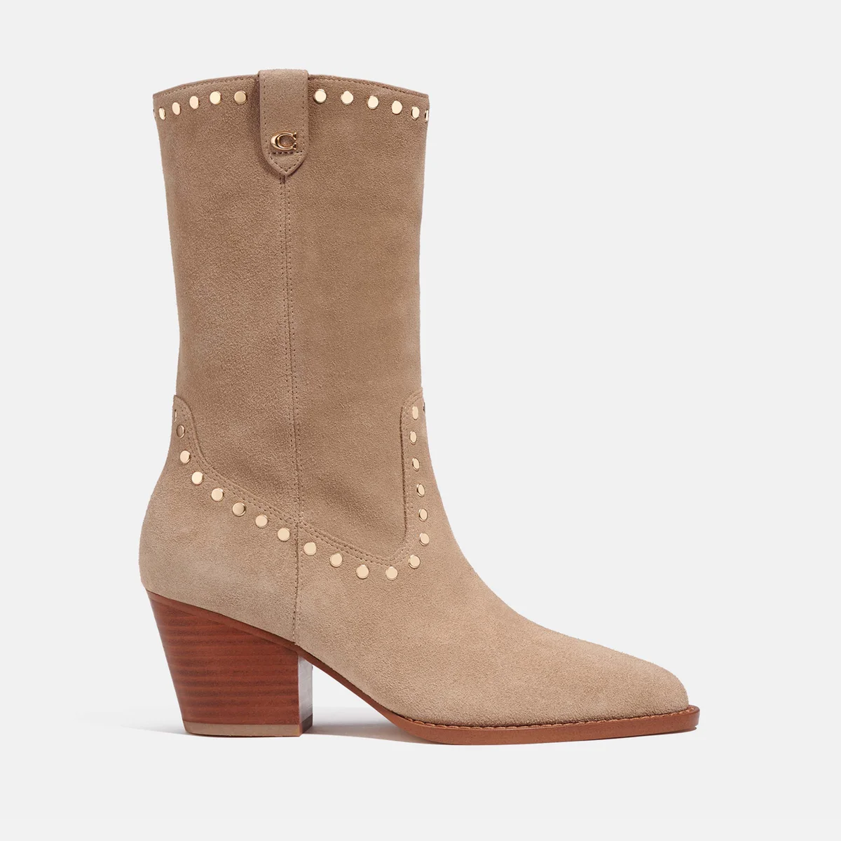 Coach Phoebe Suede Western Boots Image 1