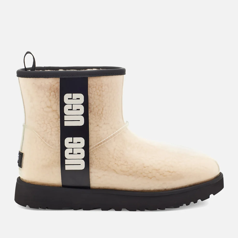 UGG Classic Clear Mini Waterproof Perspex and Faux Shearling Boots Image 1