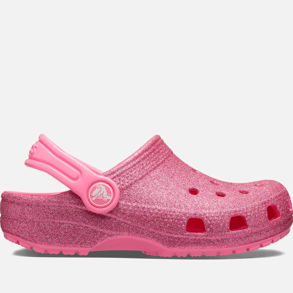 Crocs Toddlers' Classic Glittered Rubber Clogs Image 1