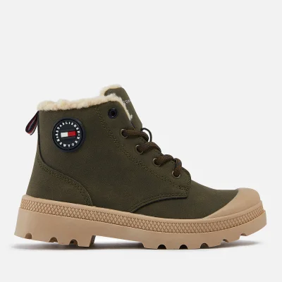 Tommy Hilfiger Boys' Faux Shearling-Lined Faux Nubuck Boots