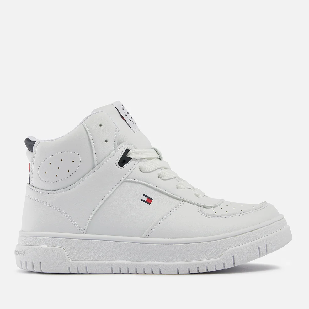 Tommy Hilfiger Youth Faux Leather High-Top Trainers Image 1