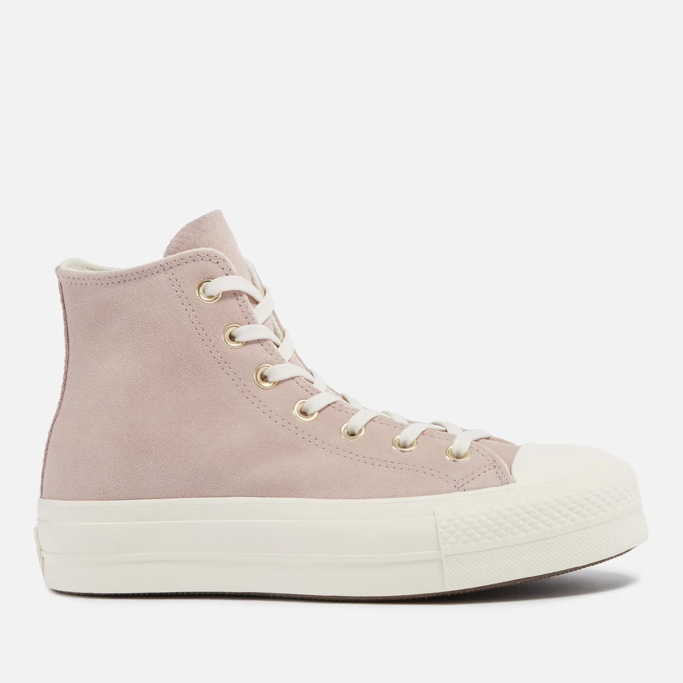 Converse Chuck Taylor All Star Lift Suede Hi-Top Trainers Image 1