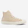 Converse Chuck Taylor All Star Lift Leather Hi-Top Trainers - Image 1