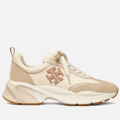 Tory Burch Good Luck Suede-Trimmed Nylon Running-Style Trainers