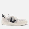 Veja V-10 Suede and Flannel Trainers - Image 1
