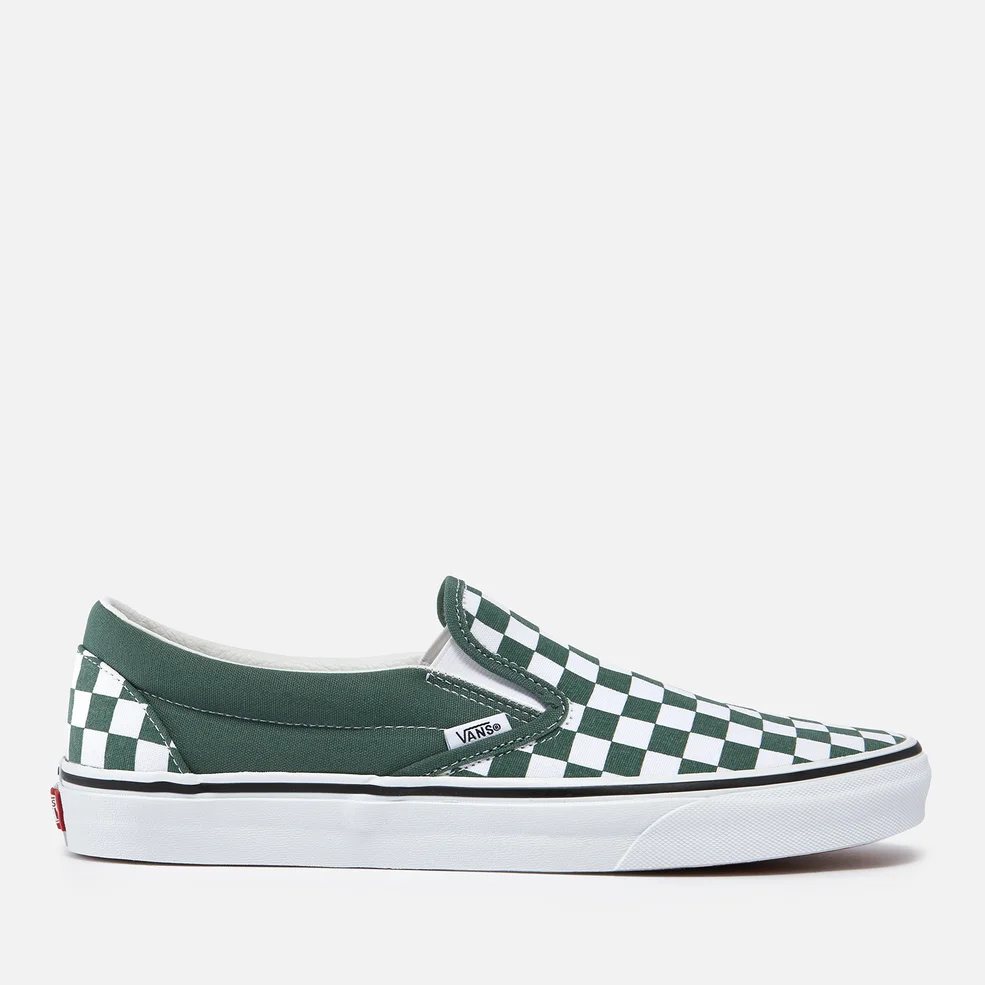 Vans Classic Checkerboard Canvas Slip-On Trainers Image 1